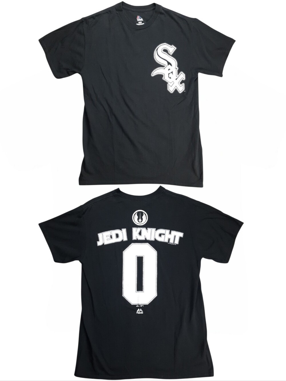 Majestic White Sox Jedi Knight Graphic Tee Black SZ M